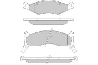 Комплект тормозных колодок (E.T.F.: 12-0772)
