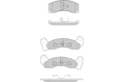 Комплект тормозных колодок (E.T.F.: 12-0780)