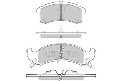 Комплект тормозных колодок (E.T.F.: 12-0789)