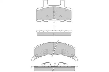 Комплект тормозных колодок (E.T.F.: 12-0790)