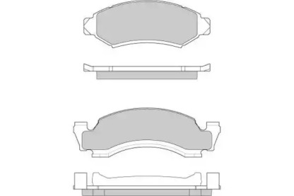 Комплект тормозных колодок (E.T.F.: 12-0798)