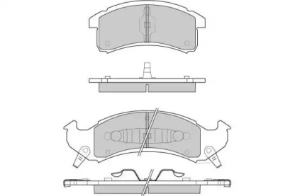 Комплект тормозных колодок (E.T.F.: 12-0799)