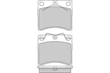 Комплект тормозных колодок (E.T.F.: 12-0802)