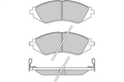 Комплект тормозных колодок (E.T.F.: 12-0803)