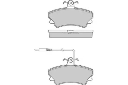 Комплект тормозных колодок (E.T.F.: 12-0809)