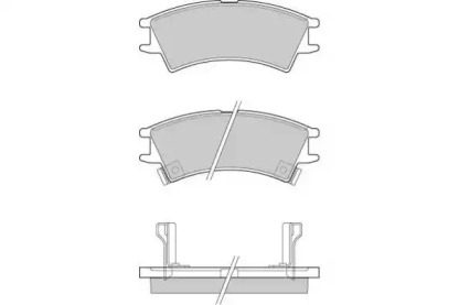 Комплект тормозных колодок (E.T.F.: 12-0825)