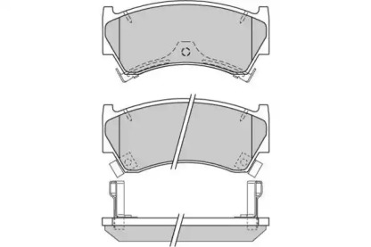 Комплект тормозных колодок (E.T.F.: 12-0826)