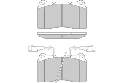 Комплект тормозных колодок (E.T.F.: 12-0836)