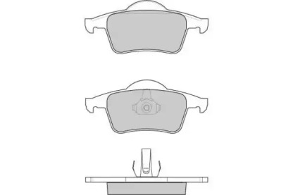 Комплект тормозных колодок (E.T.F.: 12-0843)