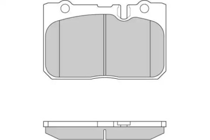 Комплект тормозных колодок (E.T.F.: 12-0858)