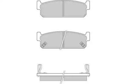 Комплект тормозных колодок (E.T.F.: 12-0860)