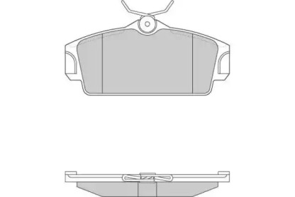 Комплект тормозных колодок (E.T.F.: 12-0862)