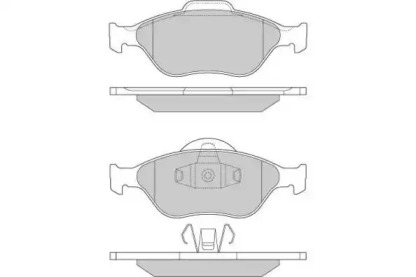 Комплект тормозных колодок (E.T.F.: 12-0872)