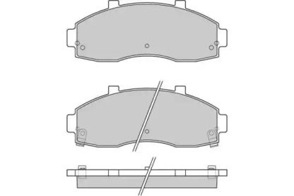 Комплект тормозных колодок (E.T.F.: 12-0901)