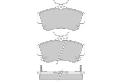 Комплект тормозных колодок (E.T.F.: 12-0908)
