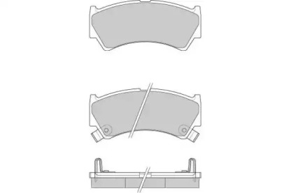 Комплект тормозных колодок (E.T.F.: 12-0913)