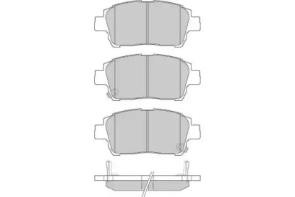 Комплект тормозных колодок (E.T.F.: 12-0931)