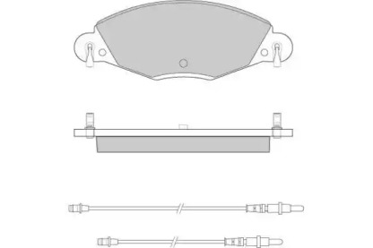 Комплект тормозных колодок (E.T.F.: 12-0937)