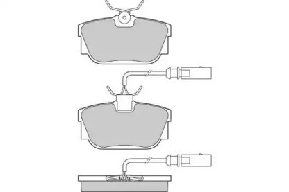 Комплект тормозных колодок (E.T.F.: 12-0946)