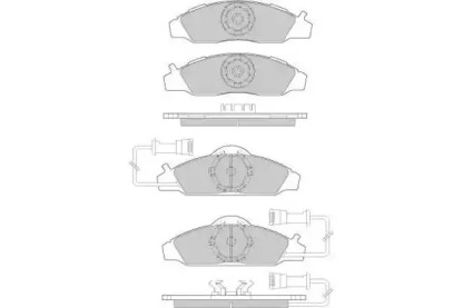 Комплект тормозных колодок (E.T.F.: 12-0955)