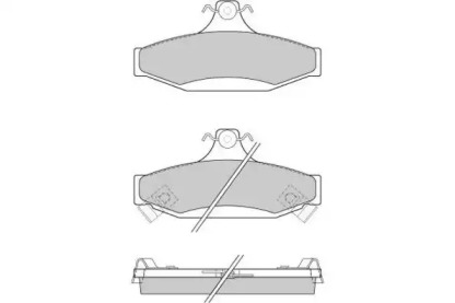 Комплект тормозных колодок (E.T.F.: 12-0956)