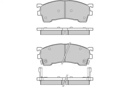 Комплект тормозных колодок (E.T.F.: 12-0961)