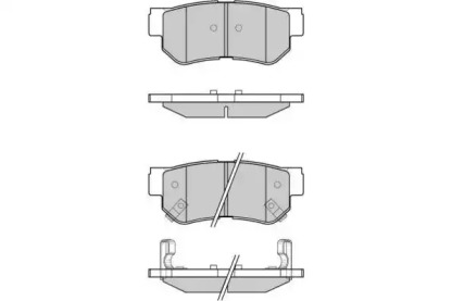 Комплект тормозных колодок (E.T.F.: 12-0966)