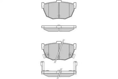 Комплект тормозных колодок (E.T.F.: 12-0967)