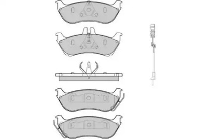 Комплект тормозных колодок (E.T.F.: 12-0969)