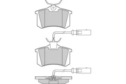 Комплект тормозных колодок (E.T.F.: 12-0982)