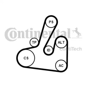 Ременный комплект (CONTITECH: 6PK1705K2)