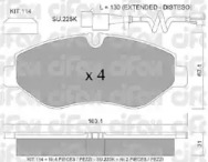 Комплект тормозных колодок (CIFAM: 822-671-2K)