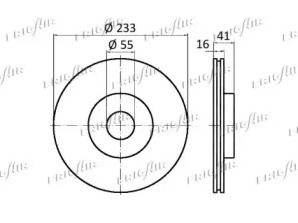 Тормозной диск (FRIGAIR: DC15.111)