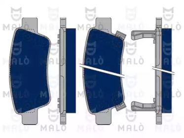 Комплект тормозных колодок (MALÒ: 1050036)