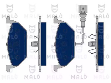 Комплект тормозных колодок (MALÒ: 1050103)