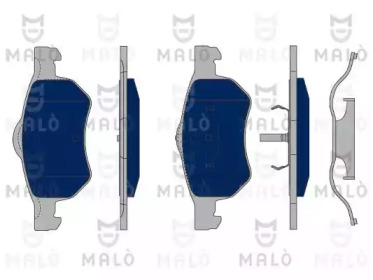 Комплект тормозных колодок (MALÒ: 1050155)