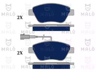 Комплект тормозных колодок (MALÒ: 1050295)
