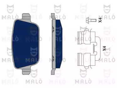 Комплект тормозных колодок (MALÒ: 1050394)