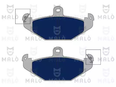 Комплект тормозных колодок (MALÒ: 1050666)