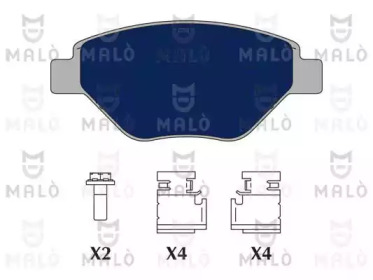 Комплект тормозных колодок (MALÒ: 1050677)