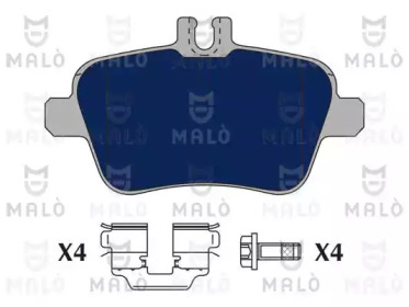 Комплект тормозных колодок (MALÒ: 1050946)