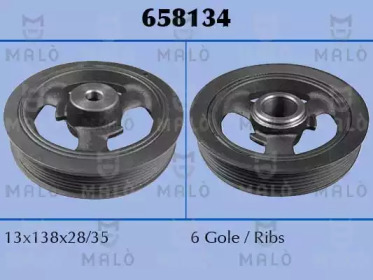 Ременный шкив (MALÒ: 658134)