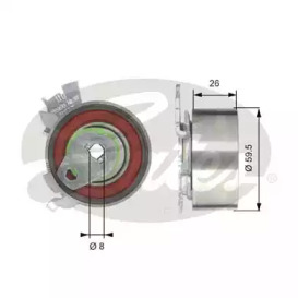 Ролик (GATES: T43106)