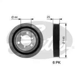Ременный шкив (GATES: TVD1056)