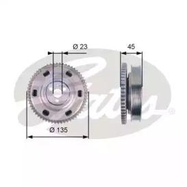 Ременный шкив (GATES: TVD1069)