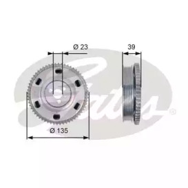 Ременный шкив (GATES: TVD1076)