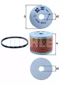 Фильтр (KNECHT: KX 13D)