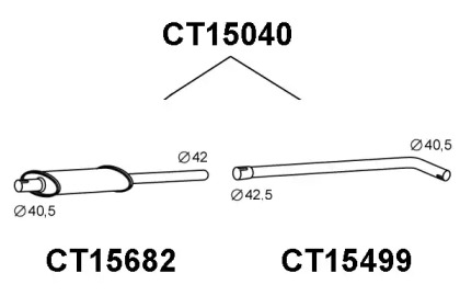 Амортизатор (VENEPORTE: CT15040)