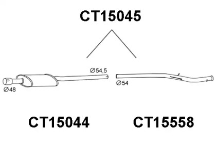 Амортизатор (VENEPORTE: CT15045)