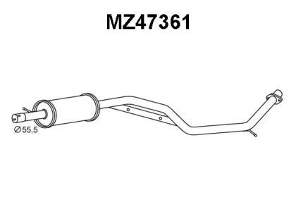 Амортизатор (VENEPORTE: MZ47361)